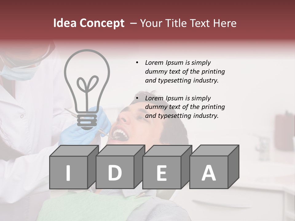 Dentist Patient Medicine PowerPoint Template