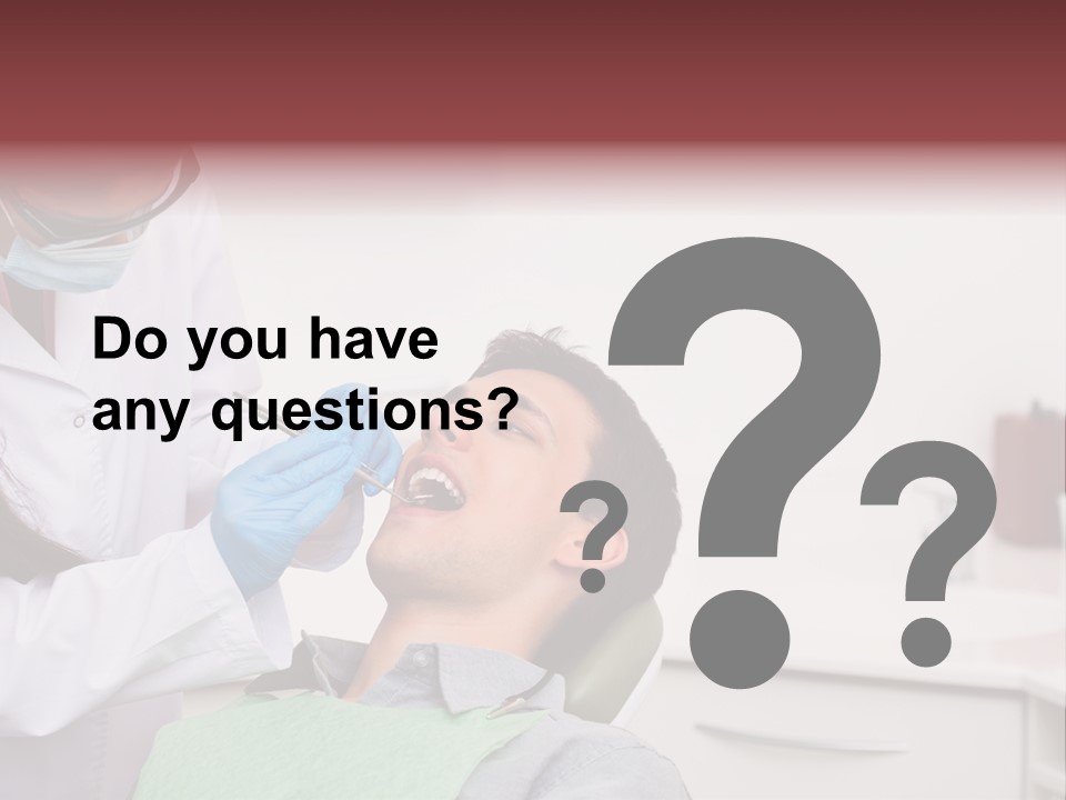 Dentist Patient Medicine PowerPoint Template