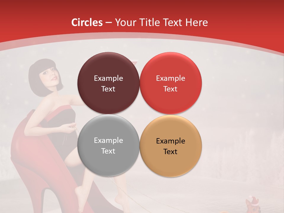 Graphic Design Winter Frost PowerPoint Template