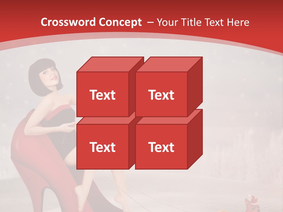 Graphic Design Winter Frost PowerPoint Template