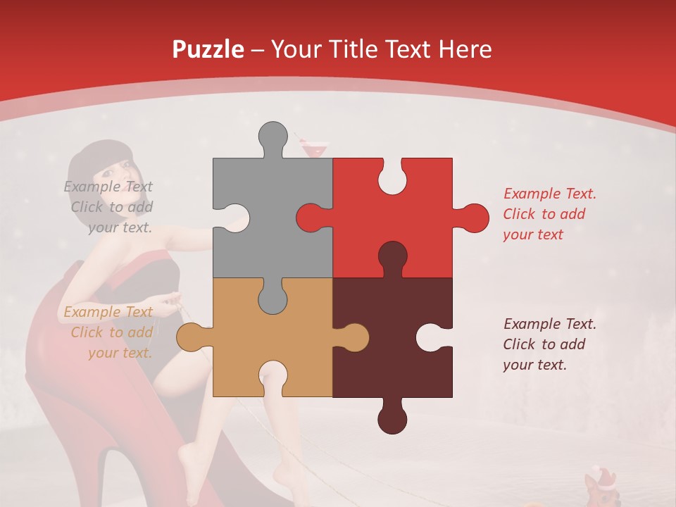 Graphic Design Winter Frost PowerPoint Template