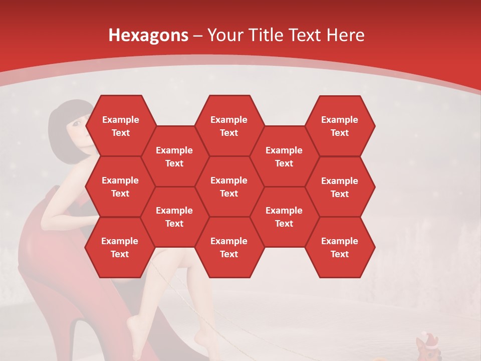 Graphic Design Winter Frost PowerPoint Template