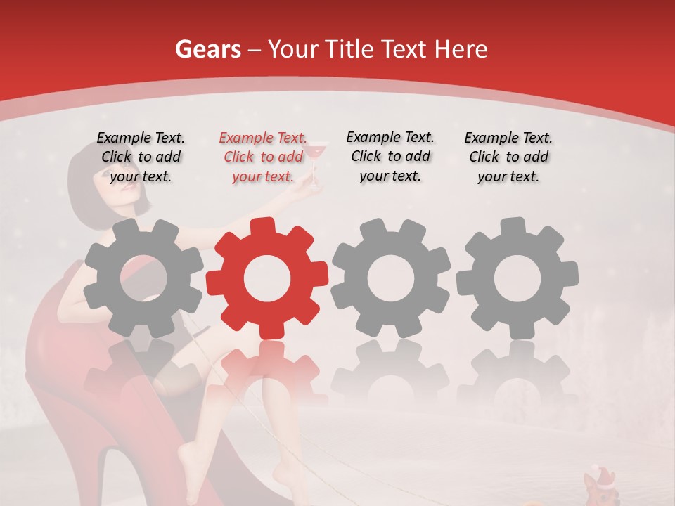 Graphic Design Winter Frost PowerPoint Template