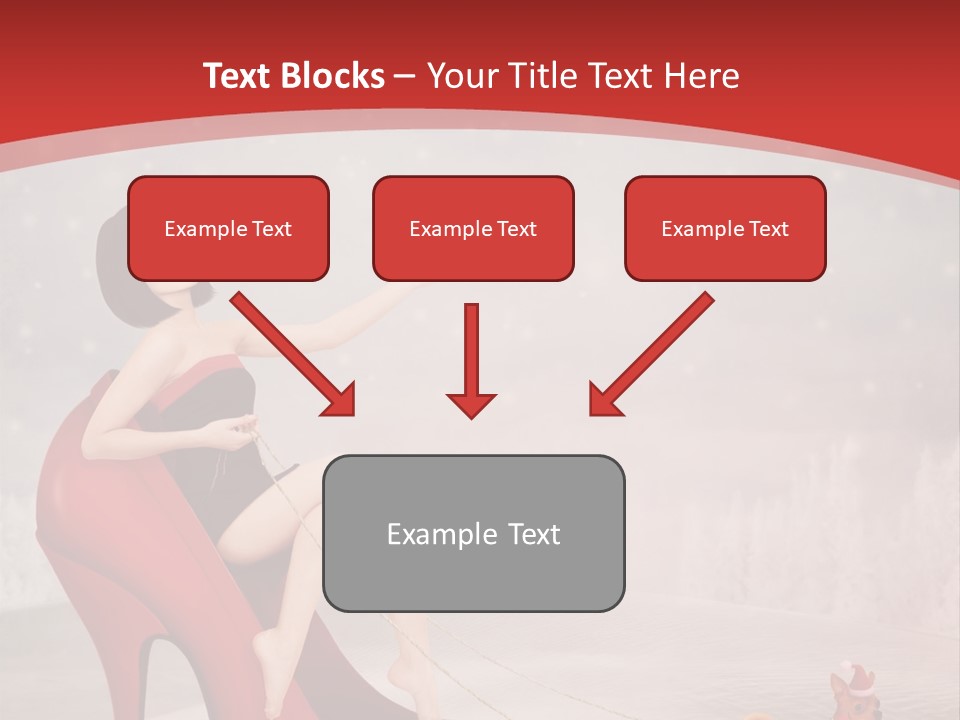 Graphic Design Winter Frost PowerPoint Template