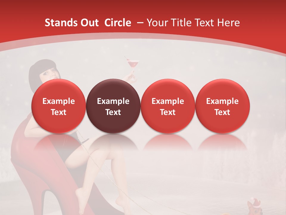 Graphic Design Winter Frost PowerPoint Template