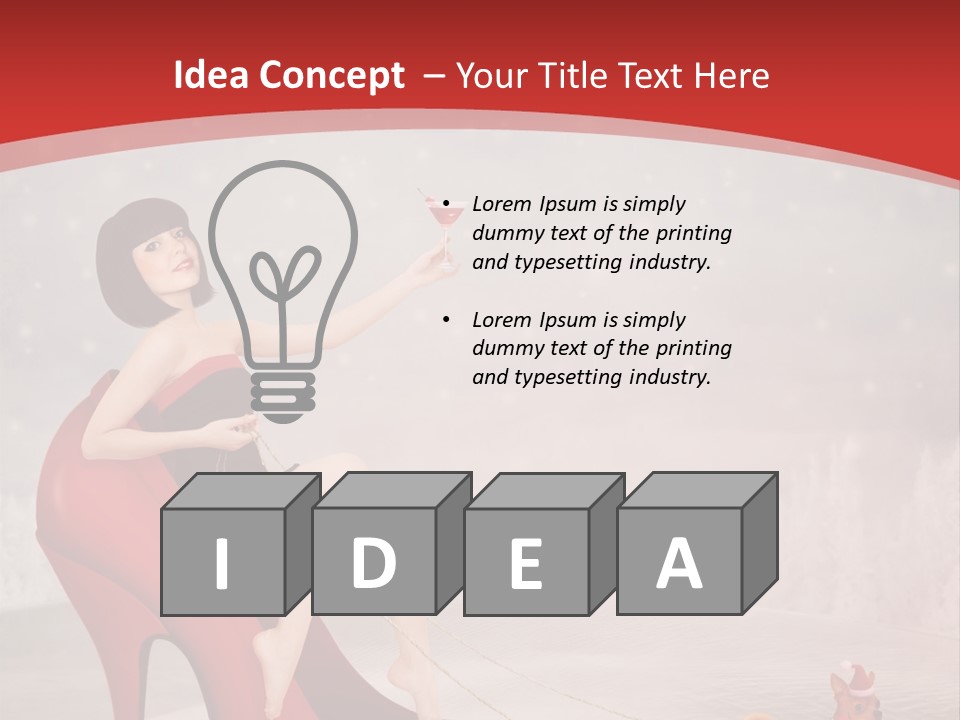 Graphic Design Winter Frost PowerPoint Template