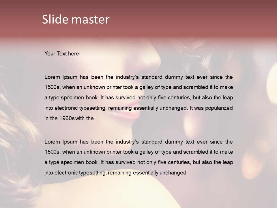 Complexion Night Amazing PowerPoint Template