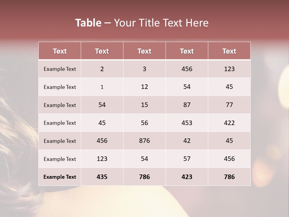 Complexion Night Amazing PowerPoint Template