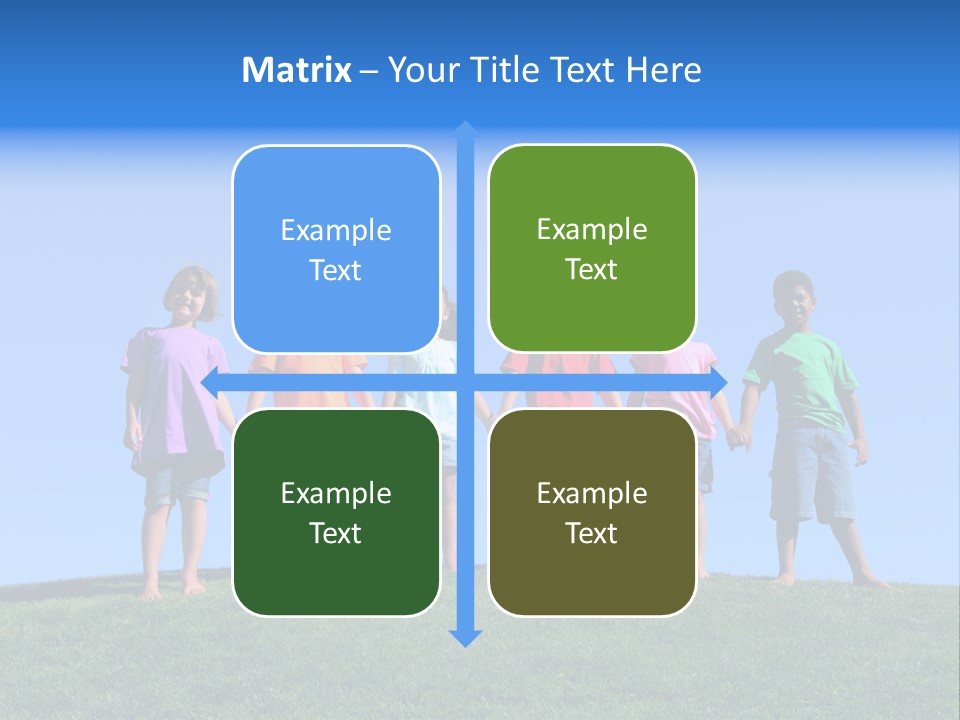 Caucasian Excitement Clear Sky PowerPoint Template
