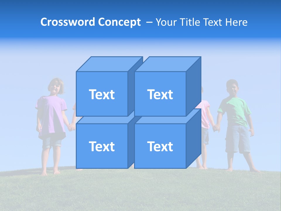 Caucasian Excitement Clear Sky PowerPoint Template