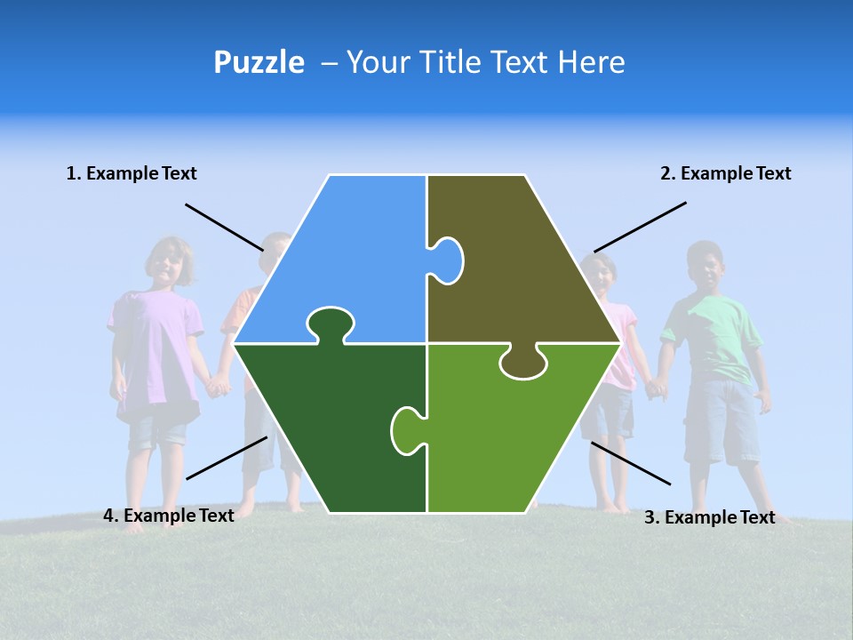 Caucasian Excitement Clear Sky PowerPoint Template