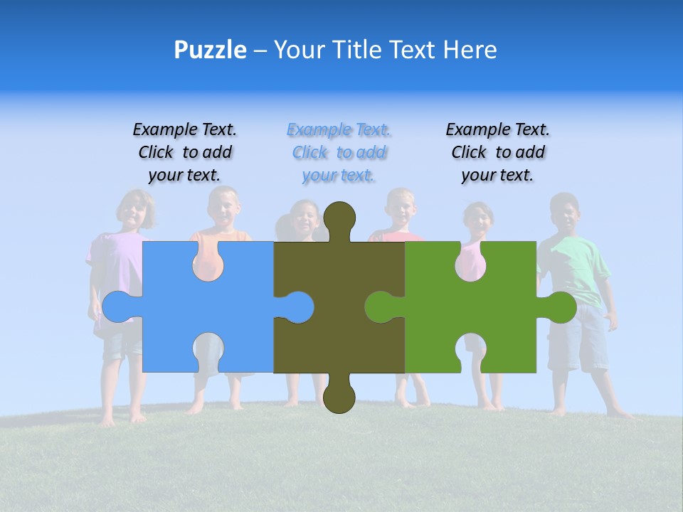 Caucasian Excitement Clear Sky PowerPoint Template