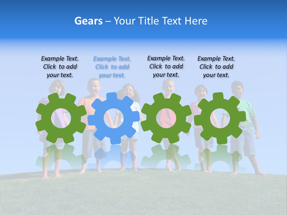 Caucasian Excitement Clear Sky PowerPoint Template