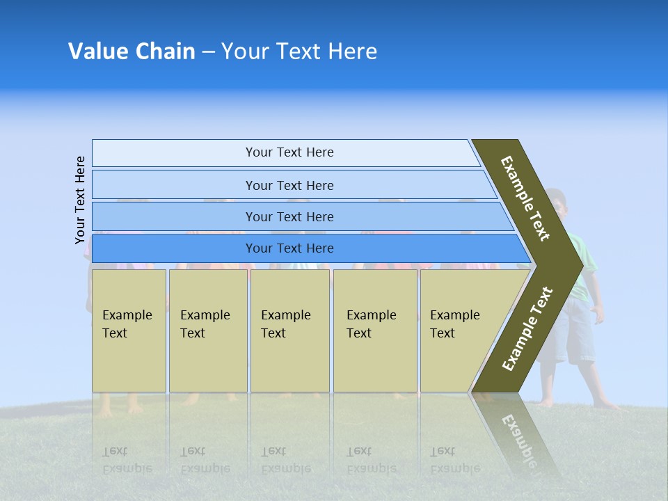 Caucasian Excitement Clear Sky PowerPoint Template