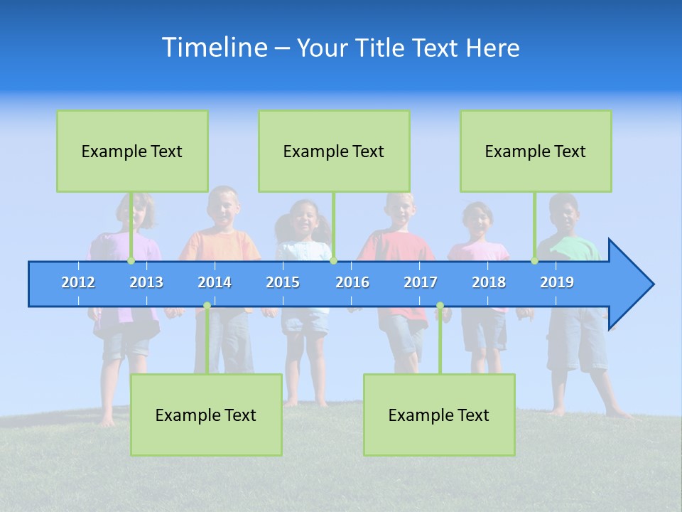 Caucasian Excitement Clear Sky PowerPoint Template