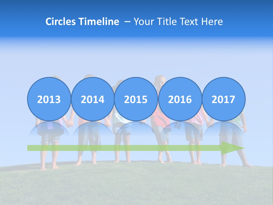 Caucasian Excitement Clear Sky PowerPoint Template