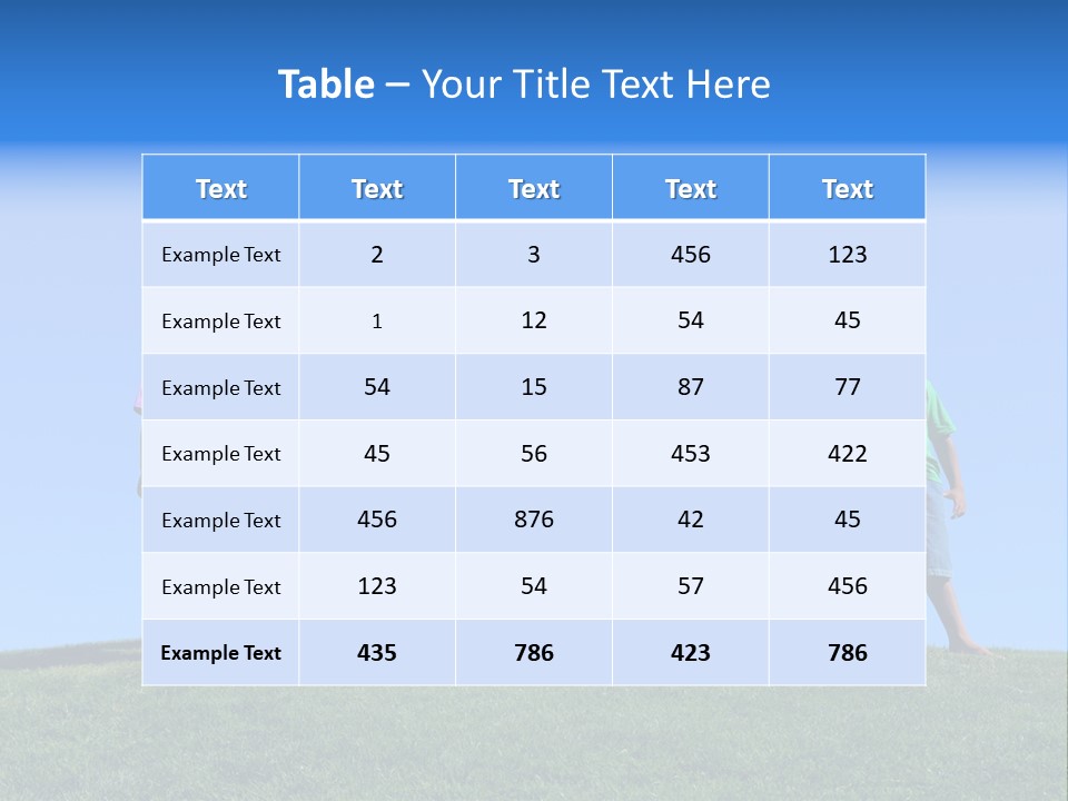 Caucasian Excitement Clear Sky PowerPoint Template