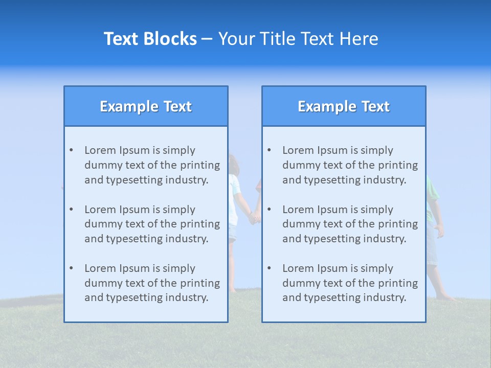 Caucasian Excitement Clear Sky PowerPoint Template