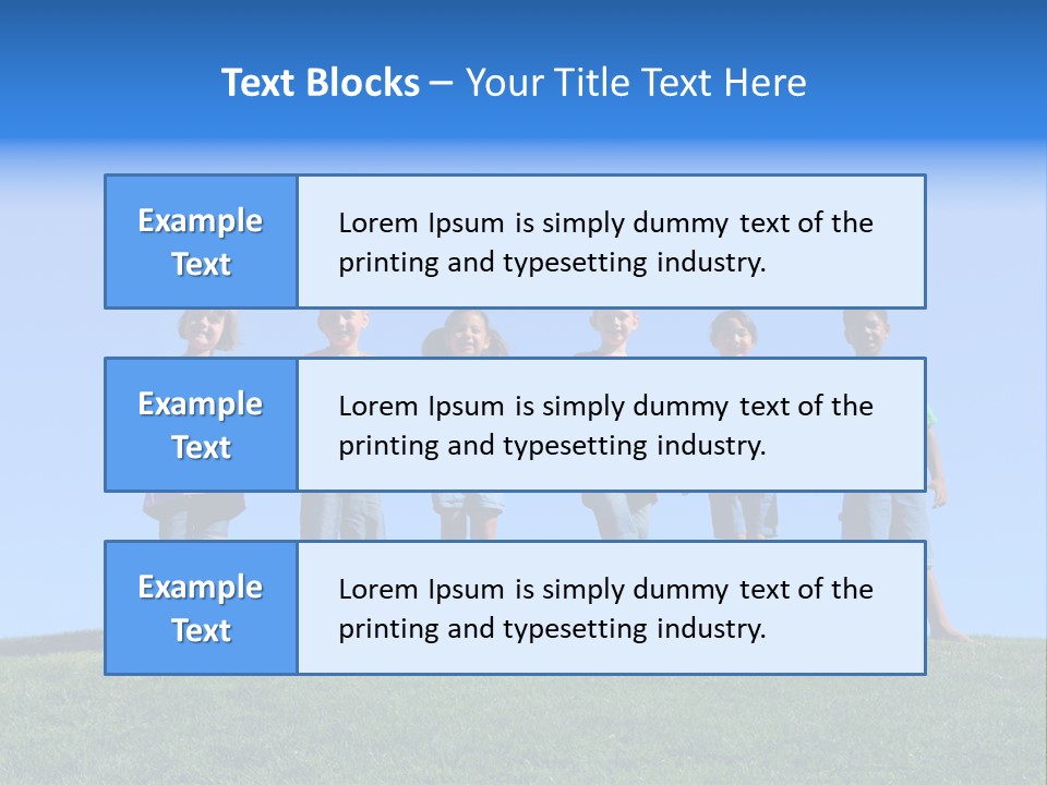 Caucasian Excitement Clear Sky PowerPoint Template