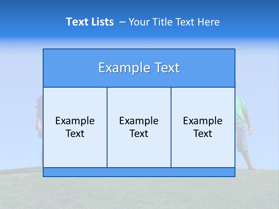 Caucasian Excitement Clear Sky PowerPoint Template
