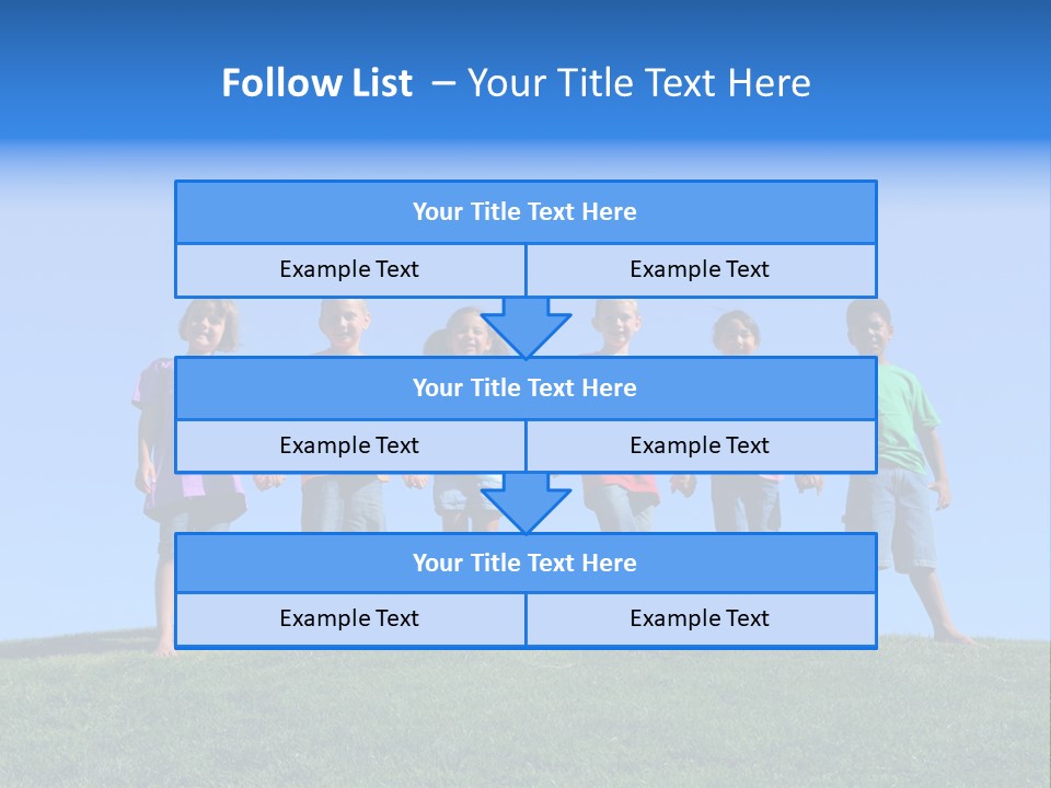 Caucasian Excitement Clear Sky PowerPoint Template