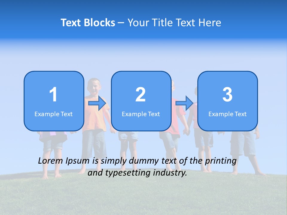 Caucasian Excitement Clear Sky PowerPoint Template
