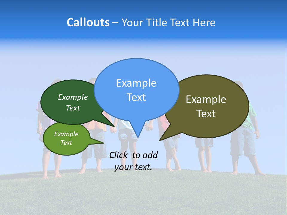 Caucasian Excitement Clear Sky PowerPoint Template