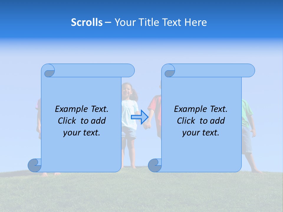 Caucasian Excitement Clear Sky PowerPoint Template