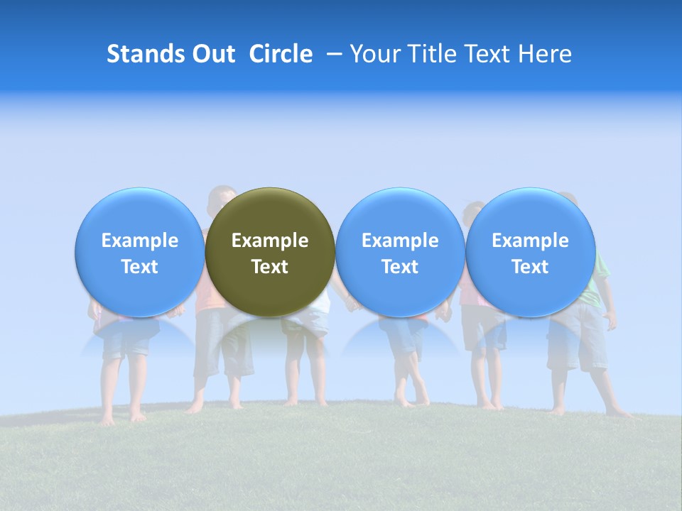 Caucasian Excitement Clear Sky PowerPoint Template