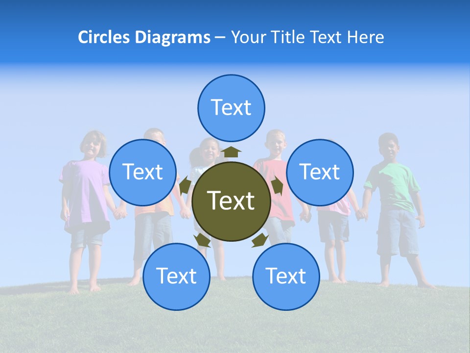 Caucasian Excitement Clear Sky PowerPoint Template