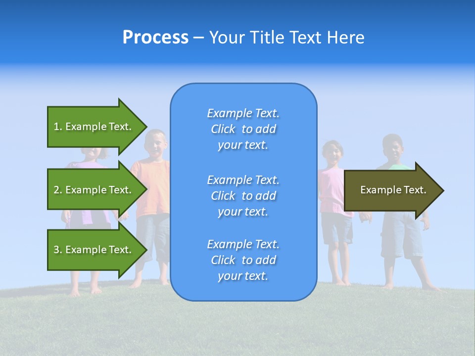 Caucasian Excitement Clear Sky PowerPoint Template