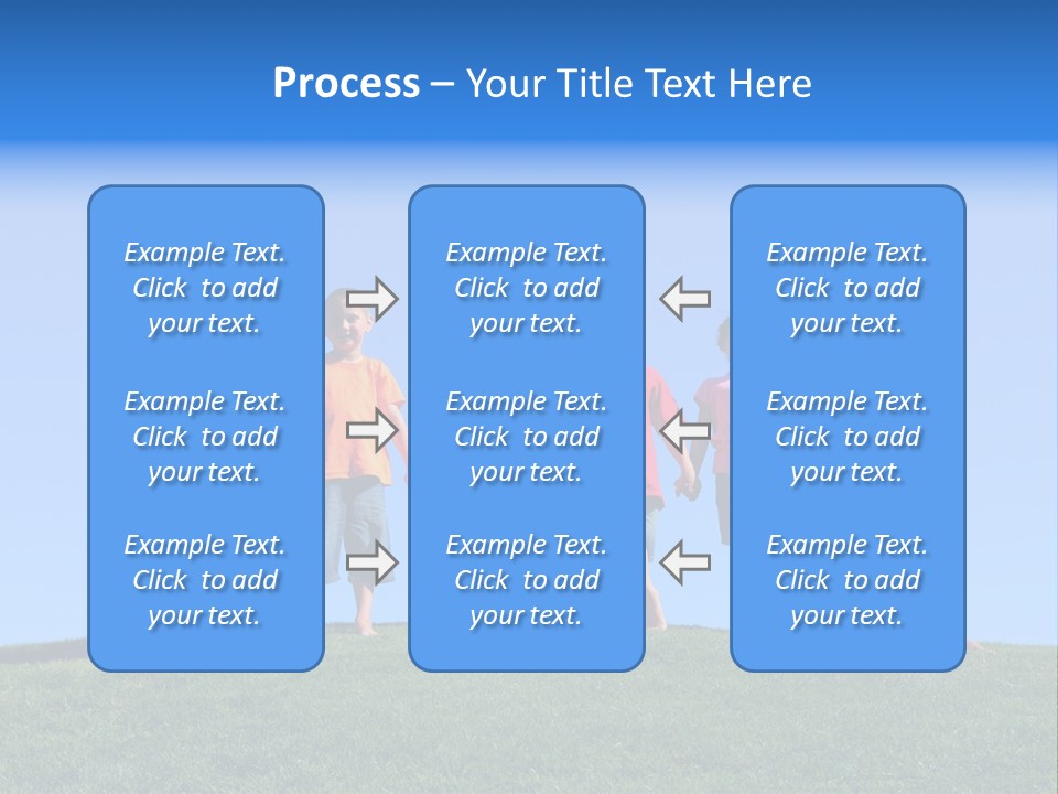 Caucasian Excitement Clear Sky PowerPoint Template