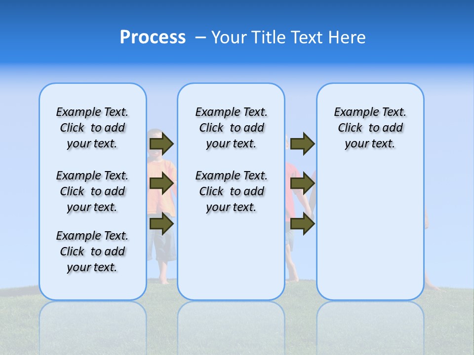 Caucasian Excitement Clear Sky PowerPoint Template