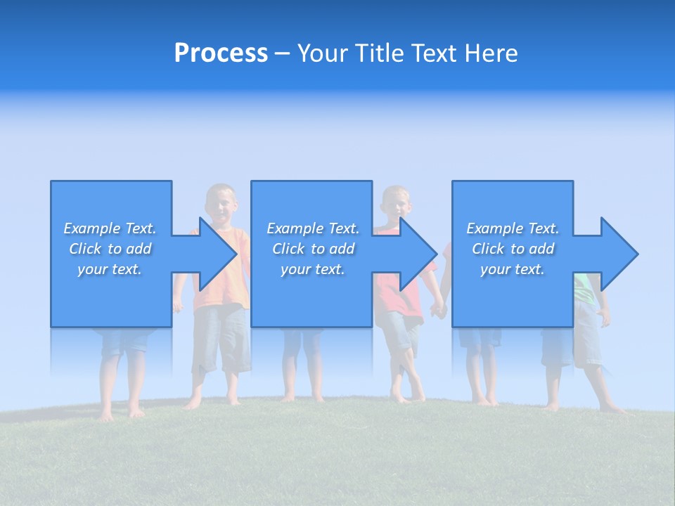 Caucasian Excitement Clear Sky PowerPoint Template