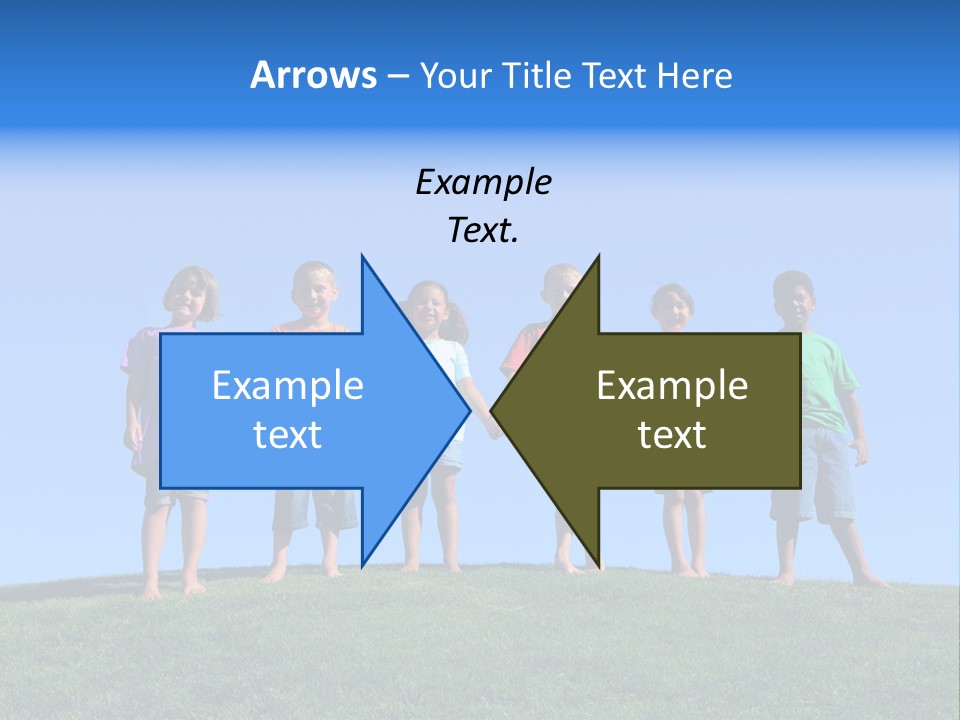Caucasian Excitement Clear Sky PowerPoint Template