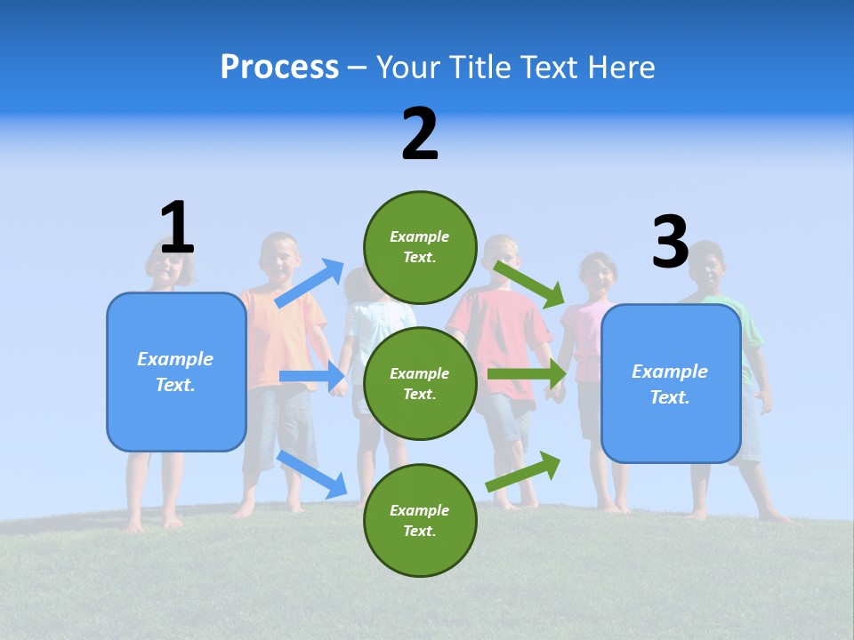 Caucasian Excitement Clear Sky PowerPoint Template