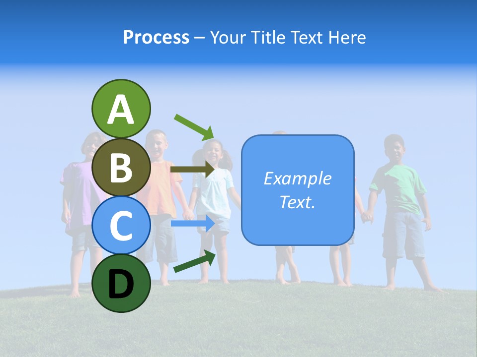 Caucasian Excitement Clear Sky PowerPoint Template