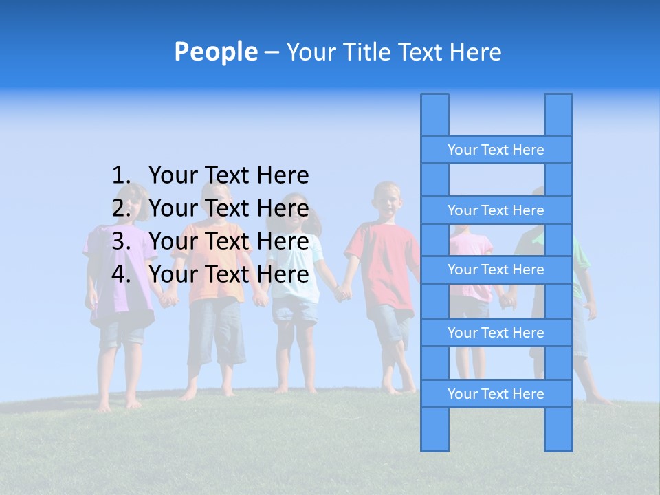 Caucasian Excitement Clear Sky PowerPoint Template