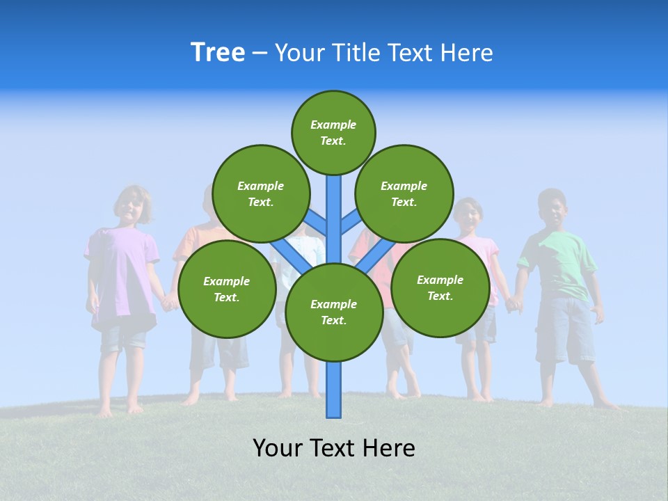 Caucasian Excitement Clear Sky PowerPoint Template