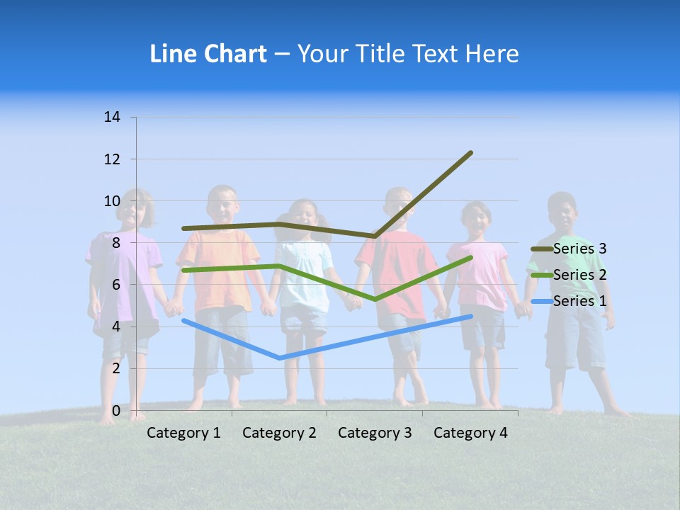 Caucasian Excitement Clear Sky PowerPoint Template