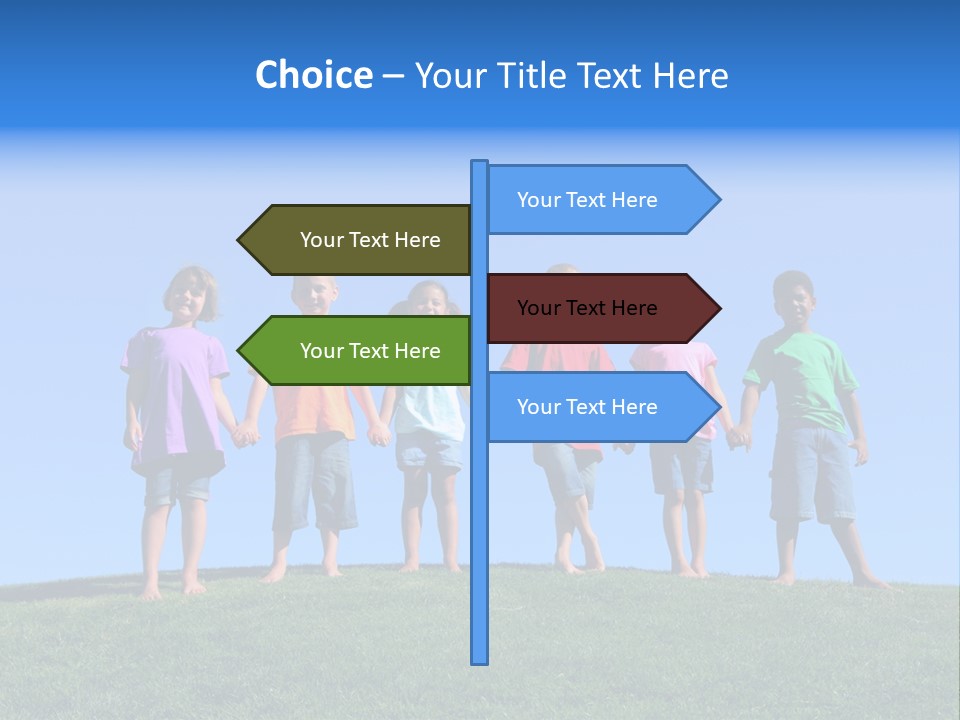 Caucasian Excitement Clear Sky PowerPoint Template