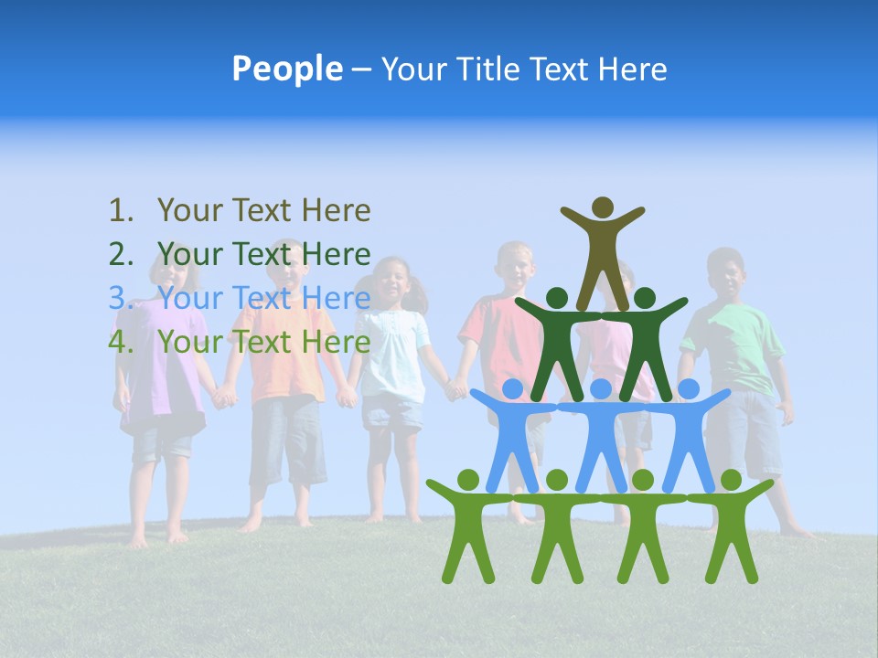 Caucasian Excitement Clear Sky PowerPoint Template