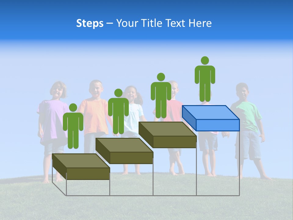 Caucasian Excitement Clear Sky PowerPoint Template