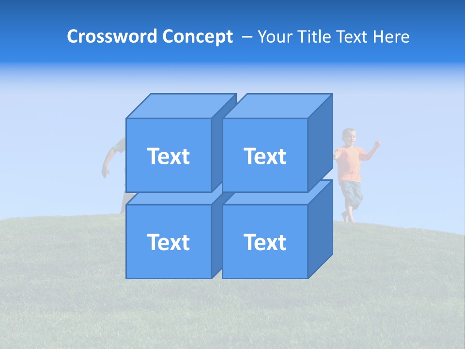 Clear Sky Childhood Playful PowerPoint Template