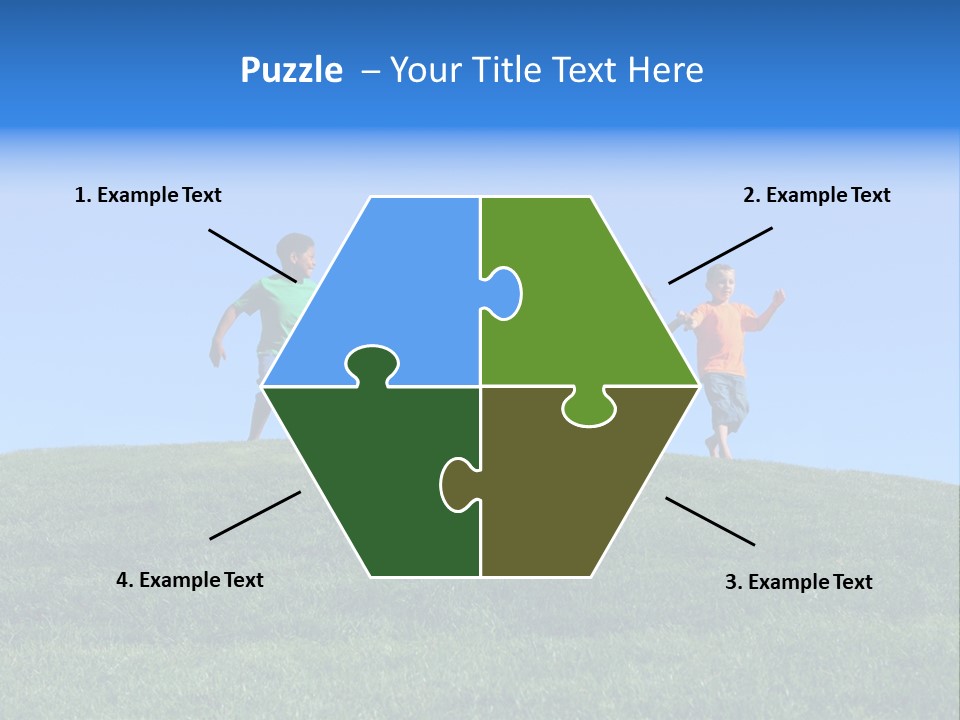 Clear Sky Childhood Playful PowerPoint Template