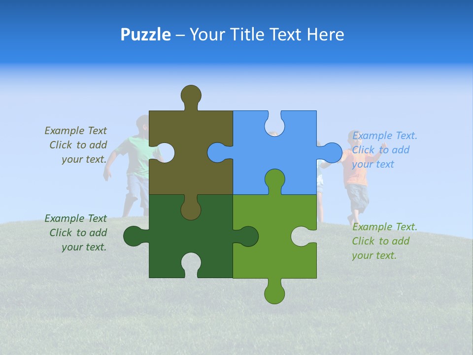 Clear Sky Childhood Playful PowerPoint Template