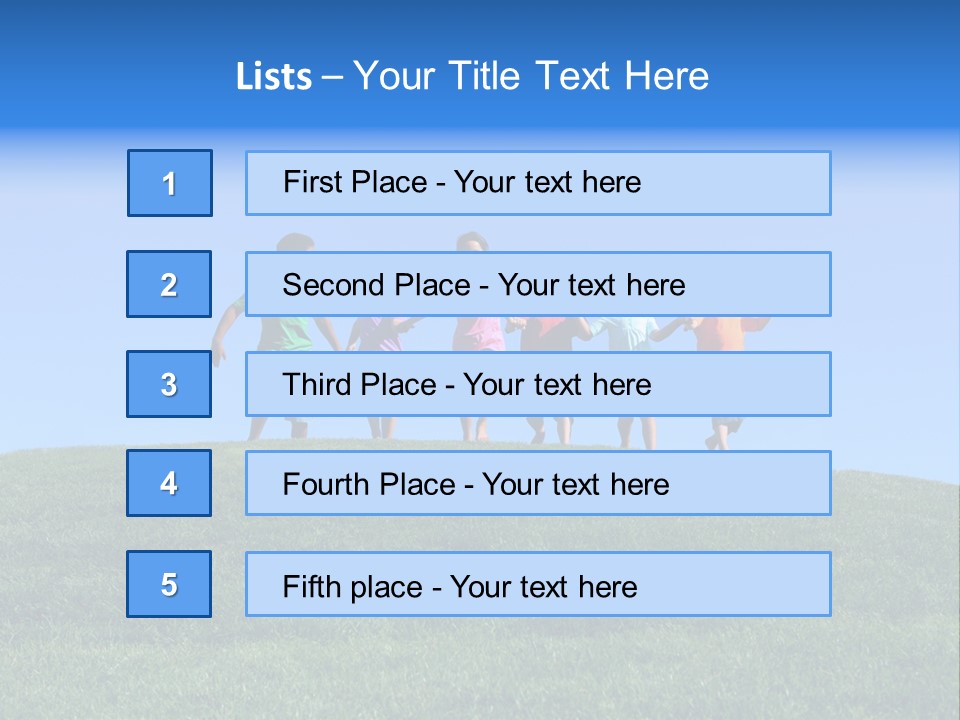 Clear Sky Childhood Playful PowerPoint Template