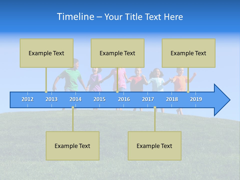 Clear Sky Childhood Playful PowerPoint Template