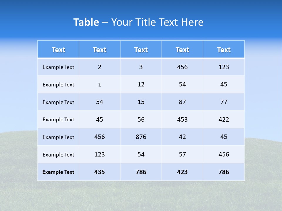 Clear Sky Childhood Playful PowerPoint Template