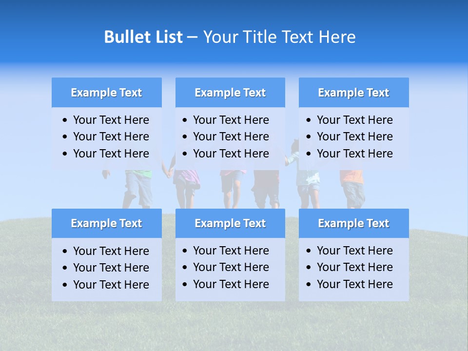 Clear Sky Childhood Playful PowerPoint Template